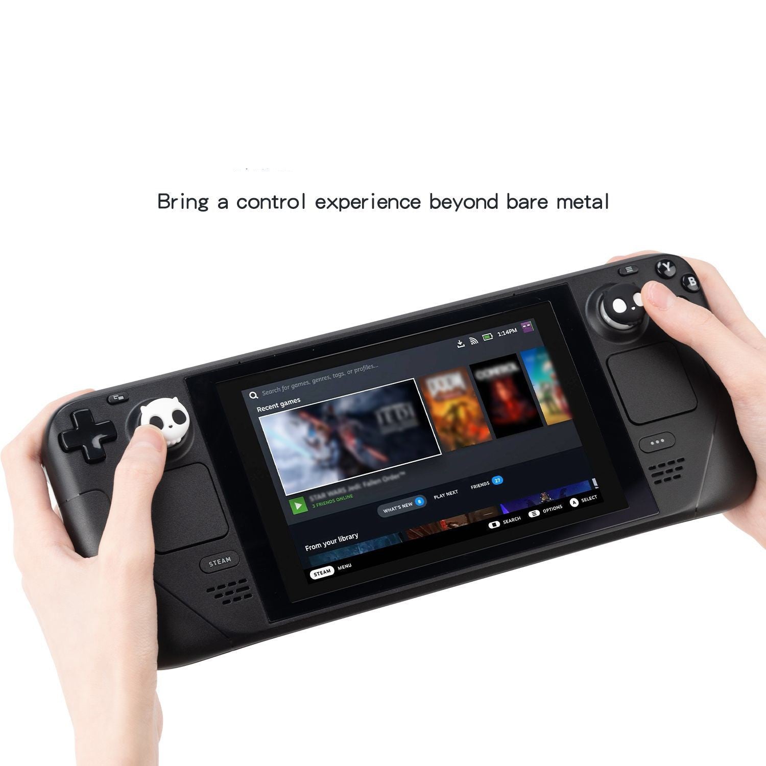 Lindo silicona suave pulgar Stick Grip Cap controlador Joystick cubierta para válvula cubierta de vapor consola de juegos Thumbstick funda Accesorios