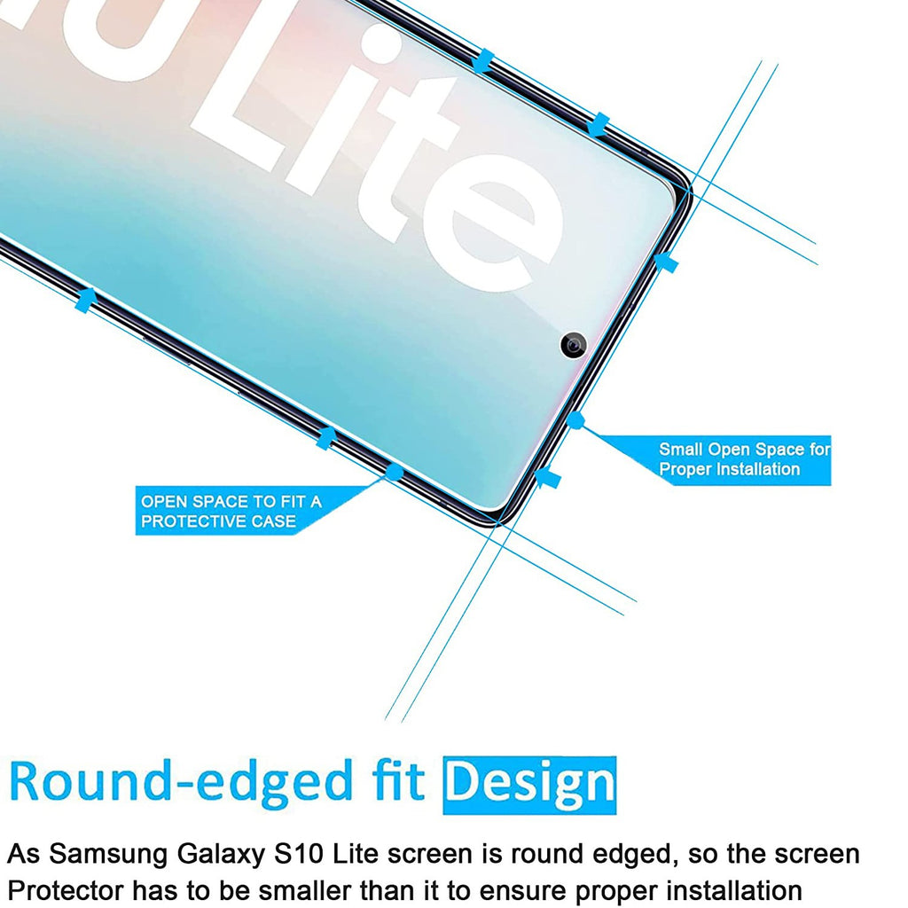 Para Samsung Galaxy S10 Lite Protector de pantalla de vidrio templado