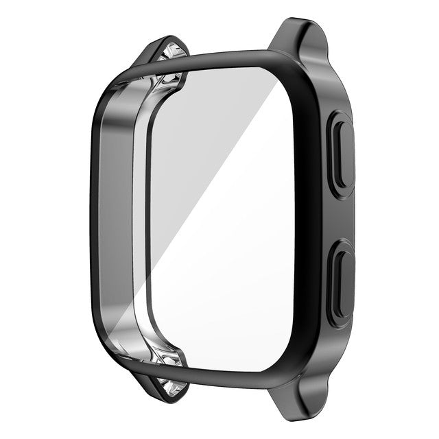 Funda galvanizada de TPU para Garmin Venu SQ, Protector de pantalla de parachoques de música