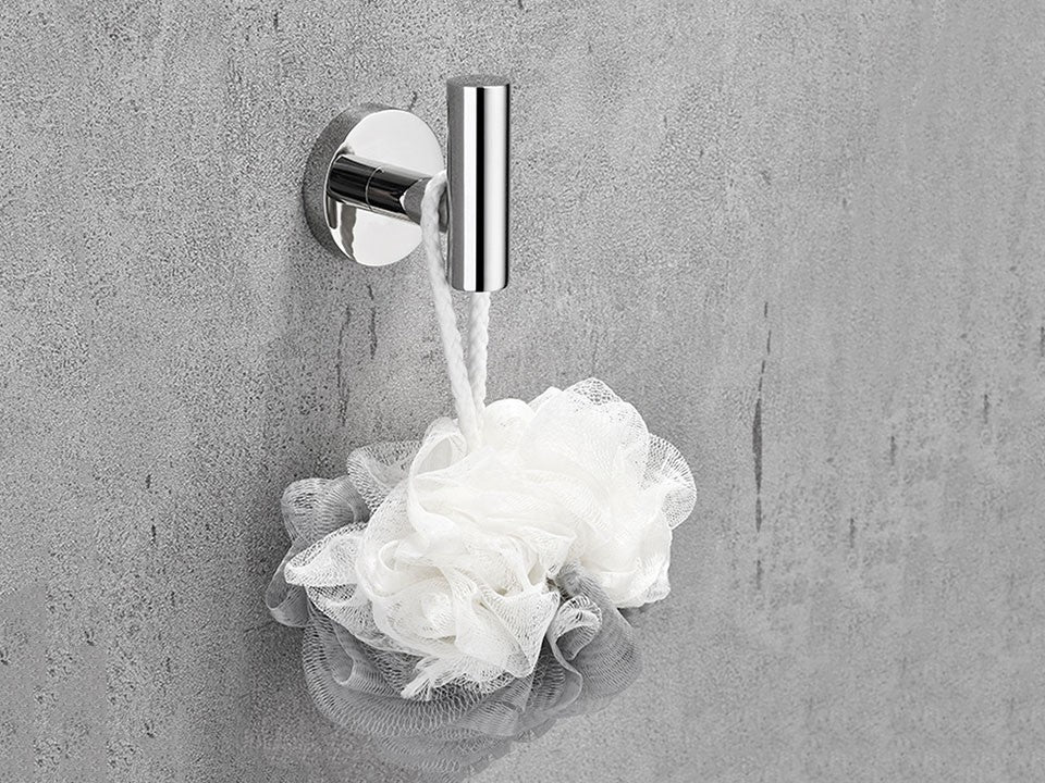 Juego de accesorios de baño con espejo brillante, barra de toalla redonda, soporte de papel higiénico, anillo de toalla, gancho para bata, bricolaje de acero inoxidable