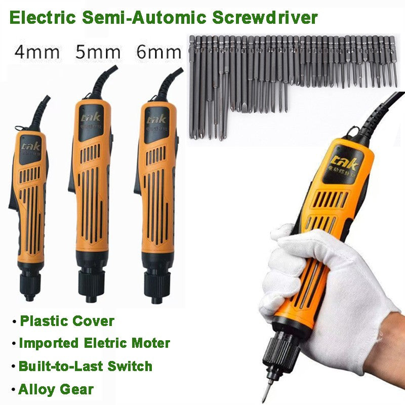 Juego de herramientas eléctricas de 18-36V, destornillador industrial, destornillador semiautomático, Motor de cobre ajustable de torsión apto para puntas de tornillo de 1,2-6mm