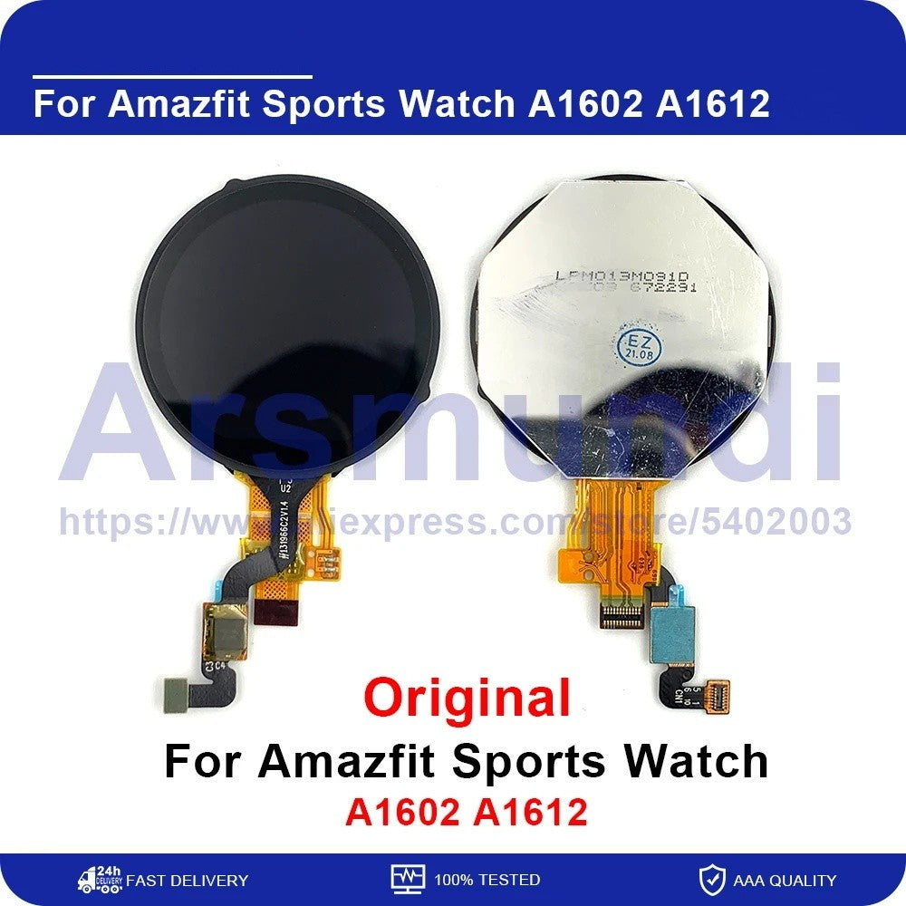 Para Huami Amazfit reloj deportivo A1602 A1612 Pace GPS reloj inteligente pantalla LCD Digitalizador de pantalla táctil para Amazfit A1602 A1612