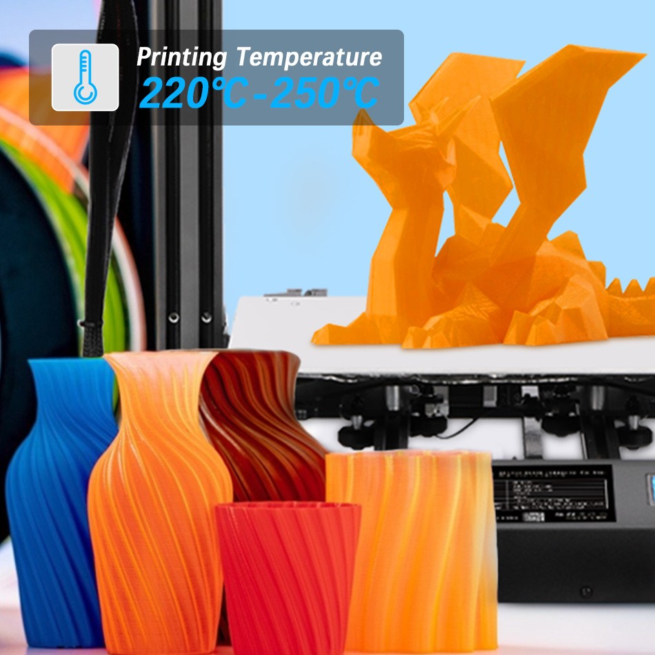 Filamentos SUNLU PLA PETG PLA Plus, 10 rollos de filamento 3D, 1 KG/rollo, 1,75mm, 100% líneas de filamento, ordenadamente para impresión 3D de la UE y EE. UU.