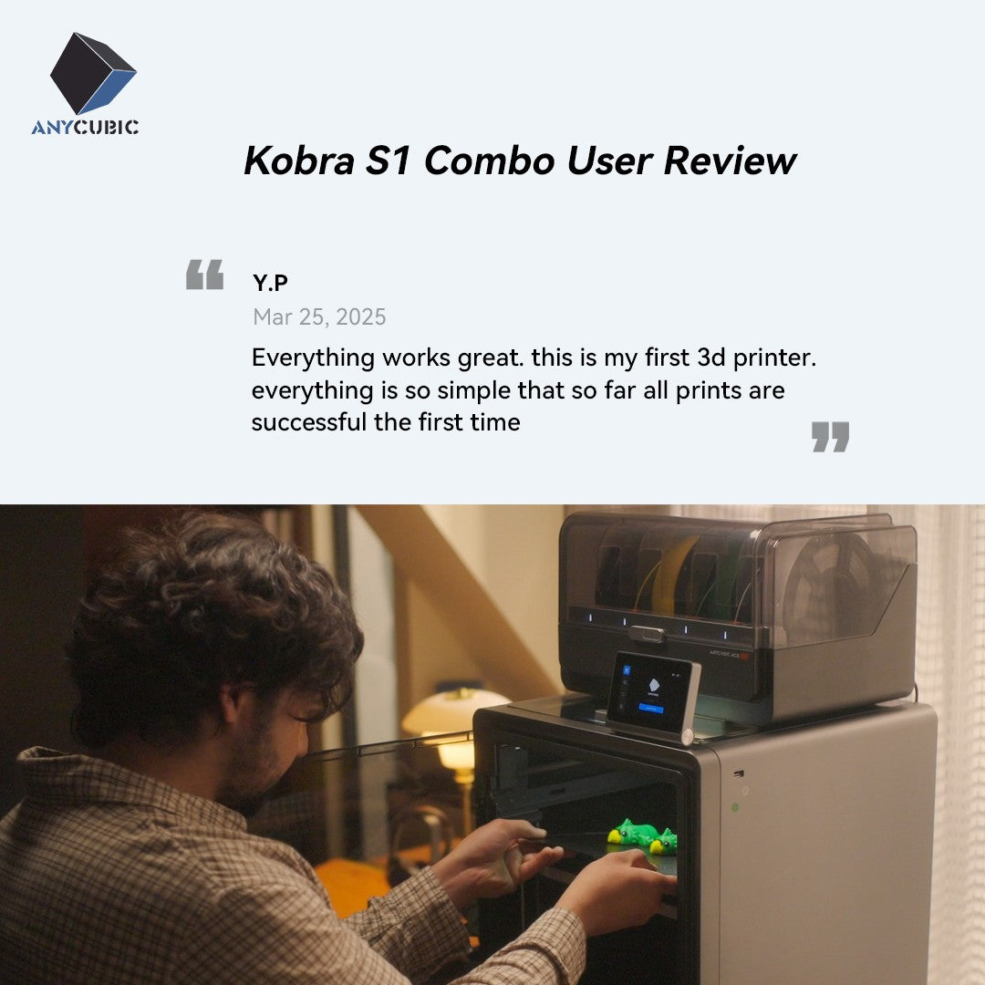 Anycubic Kobra S1 Combo impresora 3D multicolor núcleo de alta precisión XY estructura estable velocidad máxima ultrasilencioso 600 mm/s impresora 3D