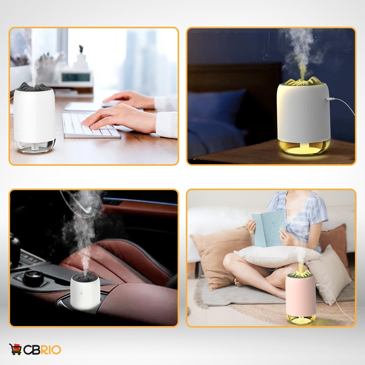 Mini humidificador de aire portátil, aromatizador, Usb 9019