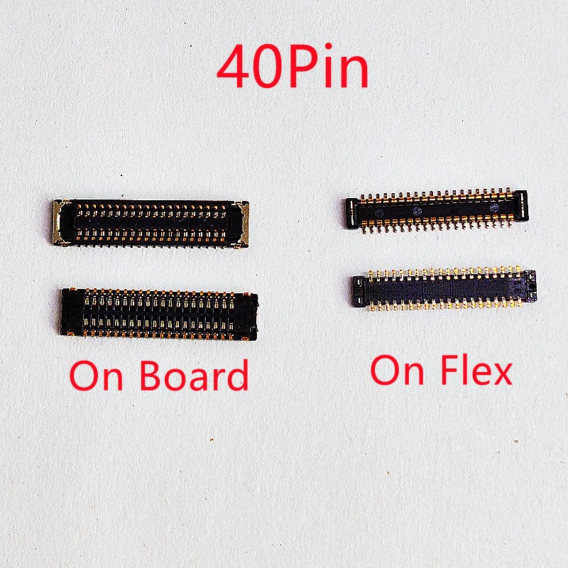 Conector FPC flexible de pantalla LCD para Motorola Moto G7 Plus/G4/G7/G9 Play/G9, enchufe de alimentación a bordo de 40 pines, 10 Uds.