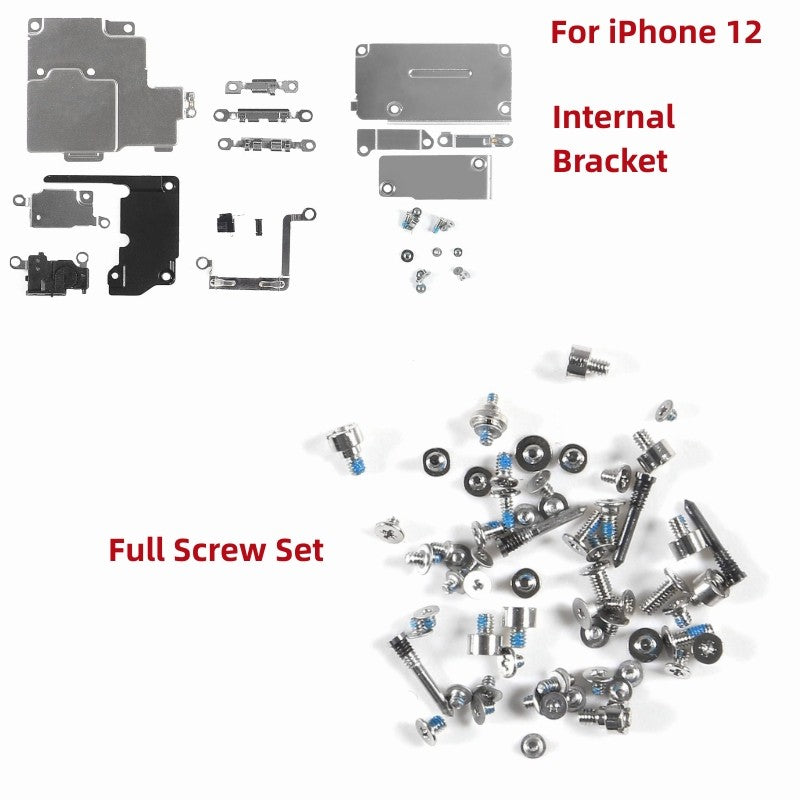 Piezas de repuesto de soporte interno y juego completo de tornillos para iPhone 7 7Plus 8 8Plus X XR XSMAX 11 11PRO MAX 12 12PRO MAX 12Mini
