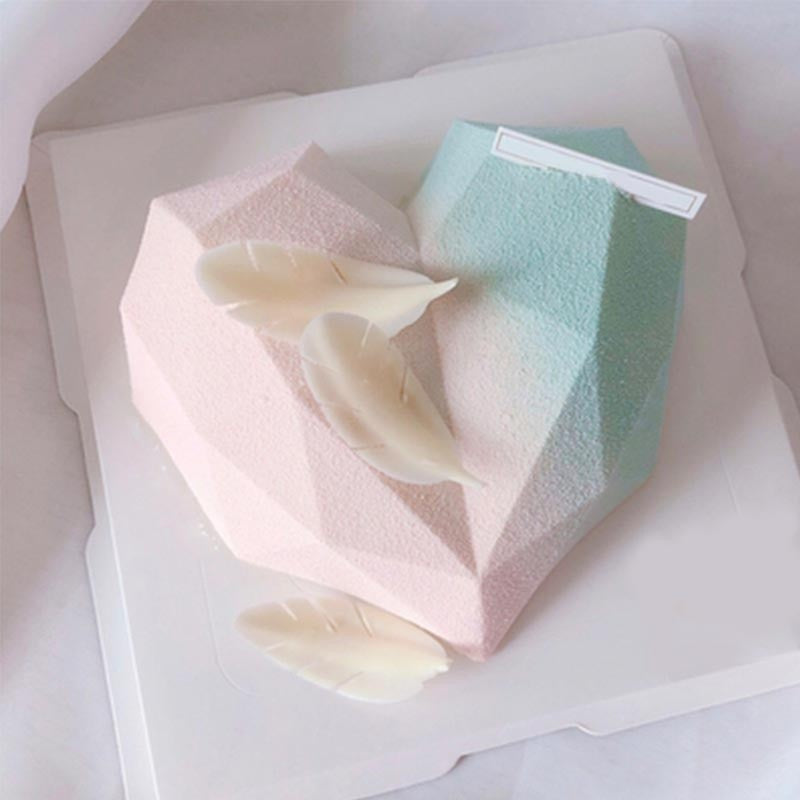 Molde de silicona con forma de corazón, 6 cavidades, pastel, Mousse, pastelería, utensilios para hornear, forma para jabón, 1 ud.