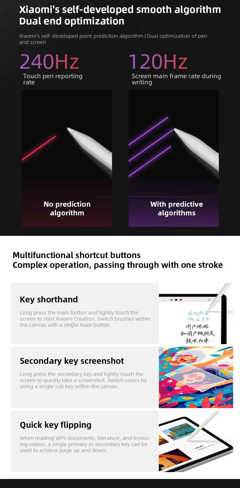 Original Xiaomi Redmi Pad 2 lápiz óptico Redmi Pad Pro tableta 4096 nivel sentido dibujo escritura Redmi Smart Pen Xiaomi Smart Pen