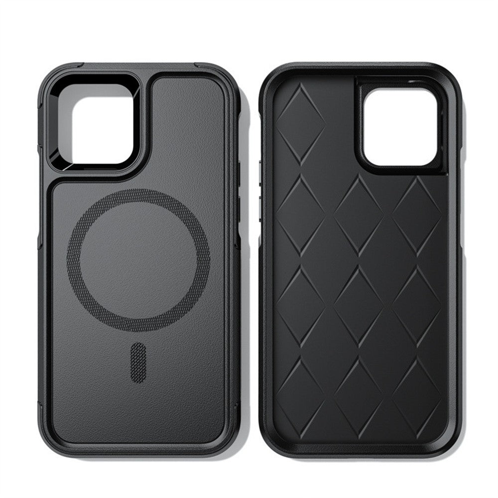 Funda magnética para iPhone 13 mini 16 15 14 Pro Max Plus 12, MagSafe, protección contra caídas de grado militar, resistente, a prueba de golpes