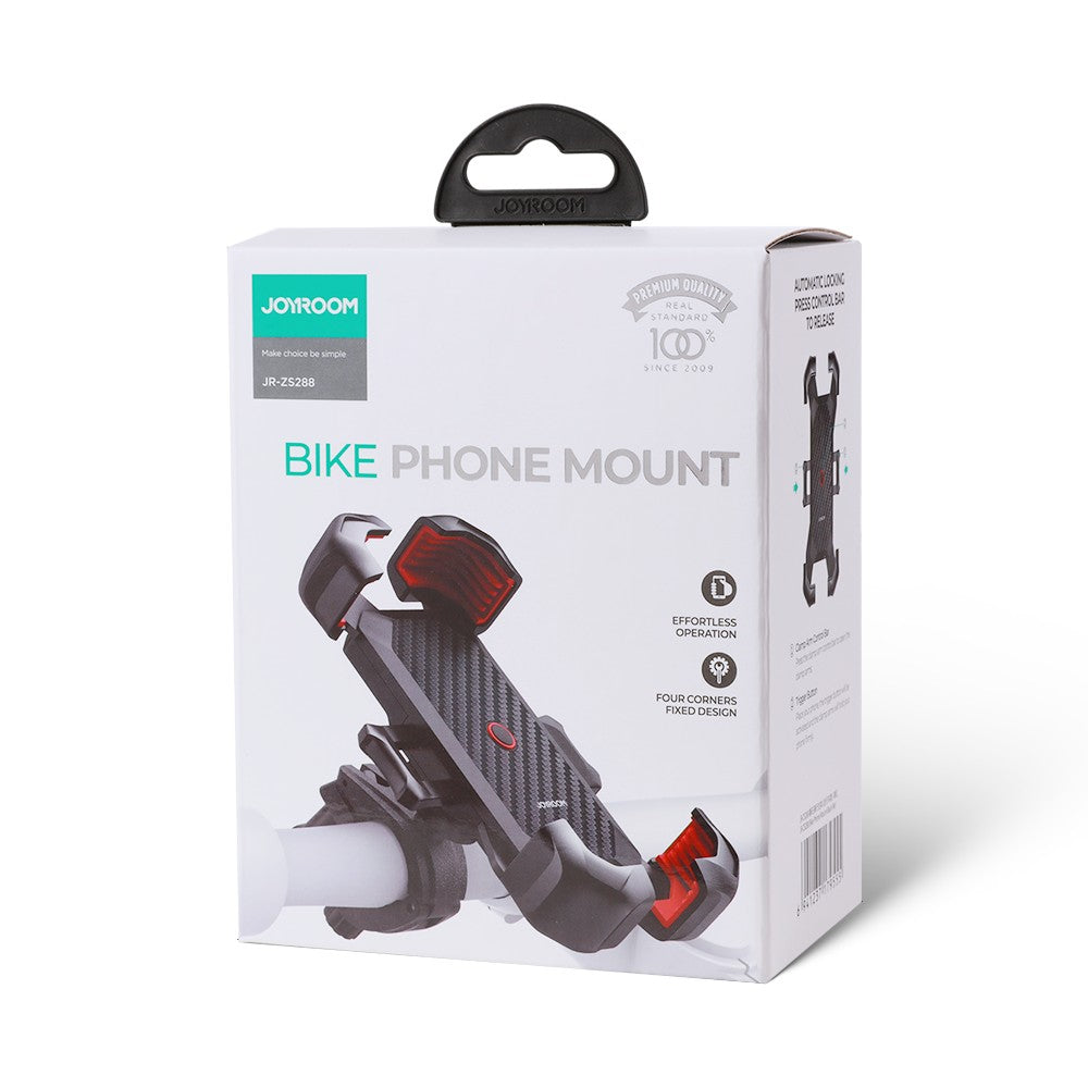 Joyroom Soporte universal para teléfono de bicicleta para teléfono móvil de 4,7-7 pulgadas 360 ° Ver soporte para teléfono de bicicleta soporte a prueba de golpes JR-ZS288