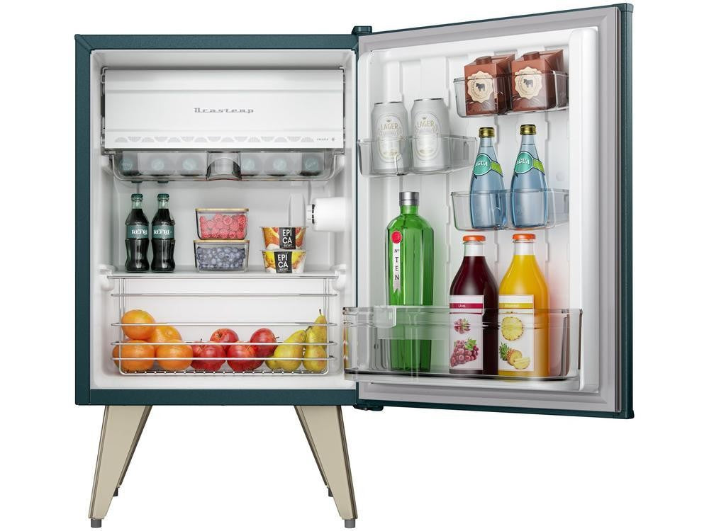 Braz8hn-Frigobar verde Retro, Brastemp, 76L-110V