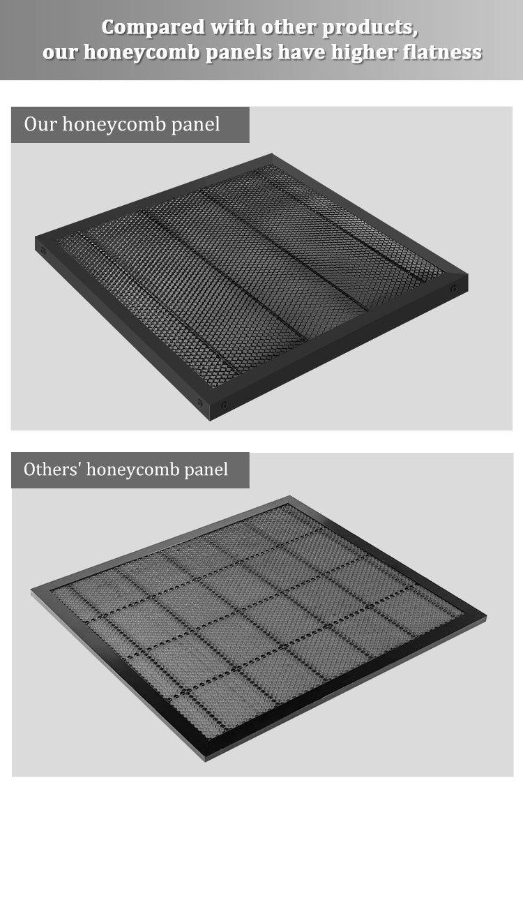 Mesa de trabajo de panal para máquina cortadora de CO2/grabador láser TTS TS2 tablero de panal 400x4 0/430x400mm pieza de equipo láser