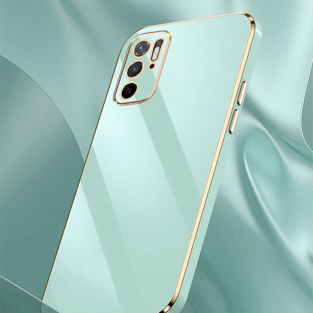 Para Xiaomi Poco M3 Pro 5G funda Poco M3 Pro funda M2103K19PG M2103K19PI funda de teléfono chapada cuadrada de lujo funda trasera a prueba de golpes
