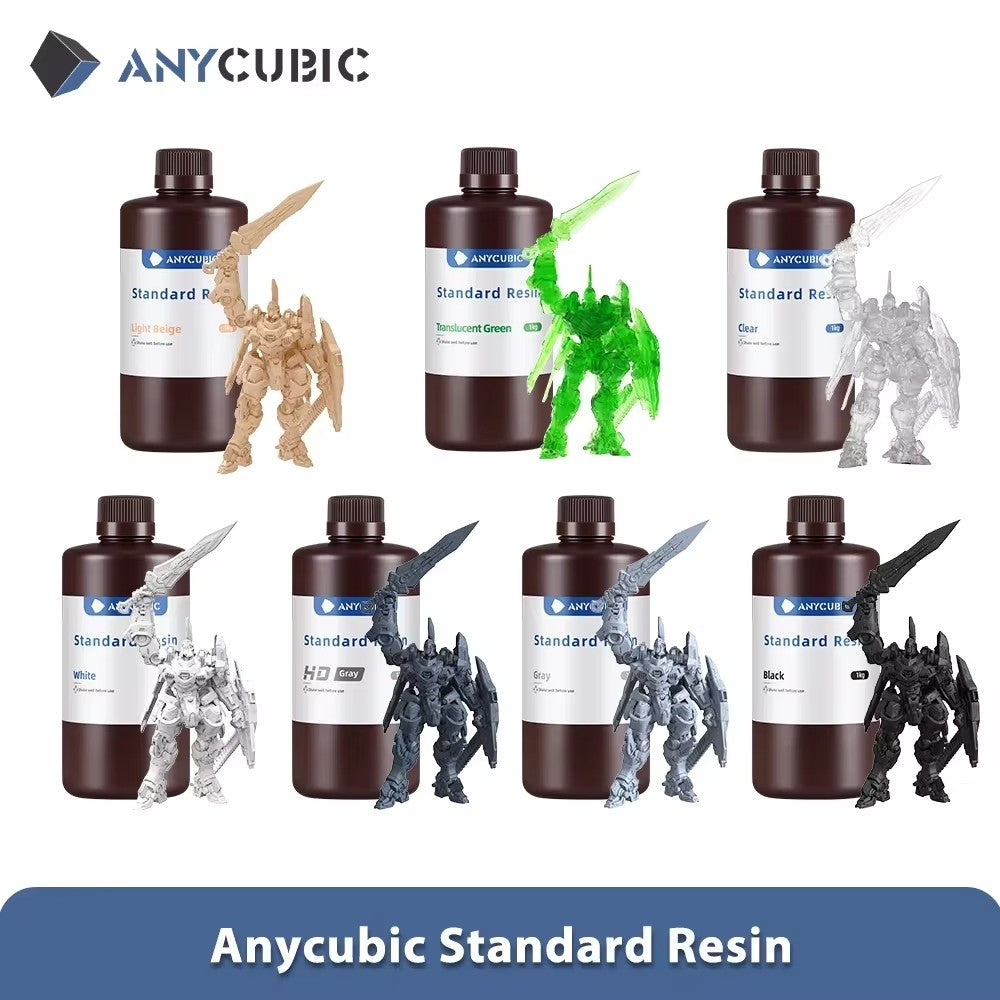 ANYCUBIC 405nm resina UV para impresora 3D Photon Mono 4 resina de impresión 3D LCD resina sensible a los rayos UV para impresora 3D 1kg