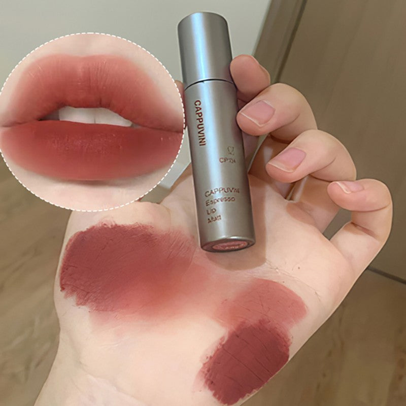 Brillo de labios de niebla mate de terciopelo único, taza antiadherente impermeable, esmalte de labios a prueba de manchas, lápiz labial líquido que no se decolora