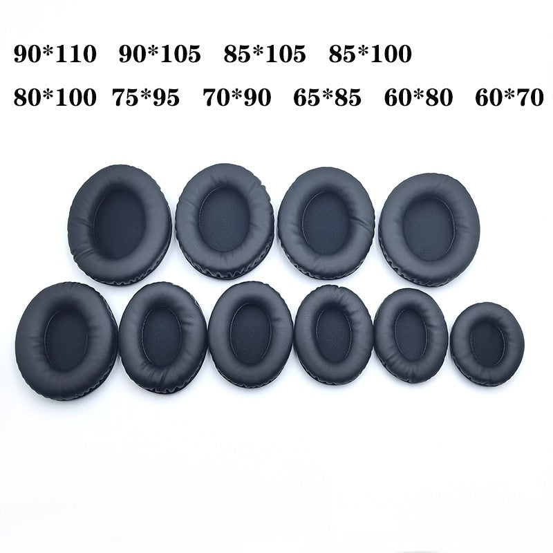 Almohadillas ovaladas para auriculares, fundas de esponja, cojín de espuma de cuero 60*70 60*80 65*85 70*90 75*95 80*100 85*105 90*105 90*110 2 uds