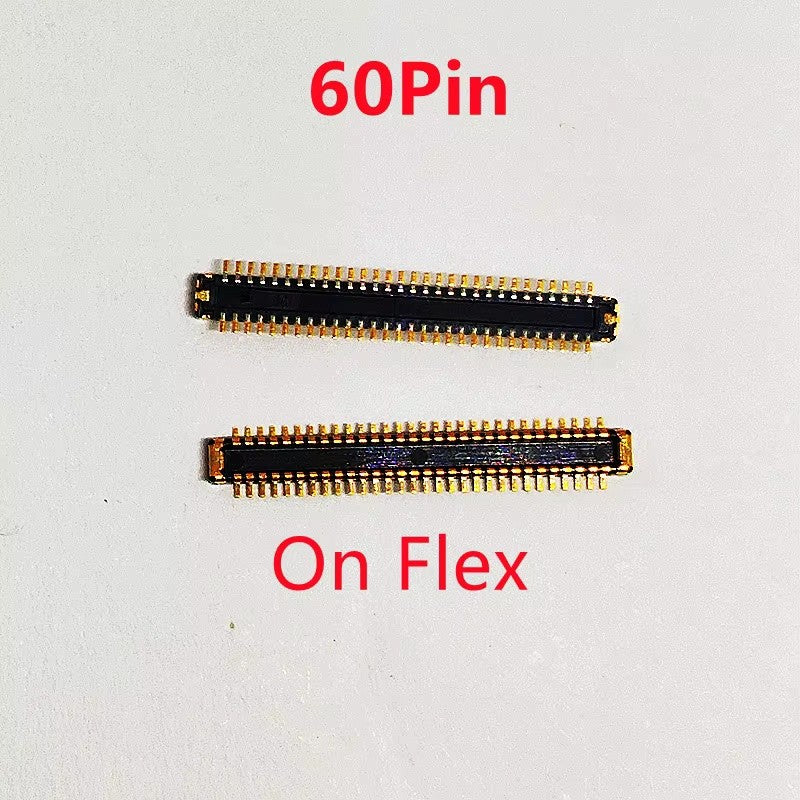 Conector FPC de pantalla LCD para Xiaomi Hongmi Redmi 9A 9C Note9 Note 9 Poco C3, enchufe de pantalla de 60 Pines, 10 Uds.