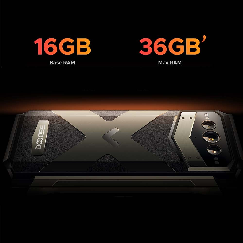 Versión Global DOOGEE V Max Plus 5G teléfono resistente 6,58 "36GB(16 +20) 512GB 200MP cámara AI 22000mAh efecto de iluminación NFC 5G teléfono