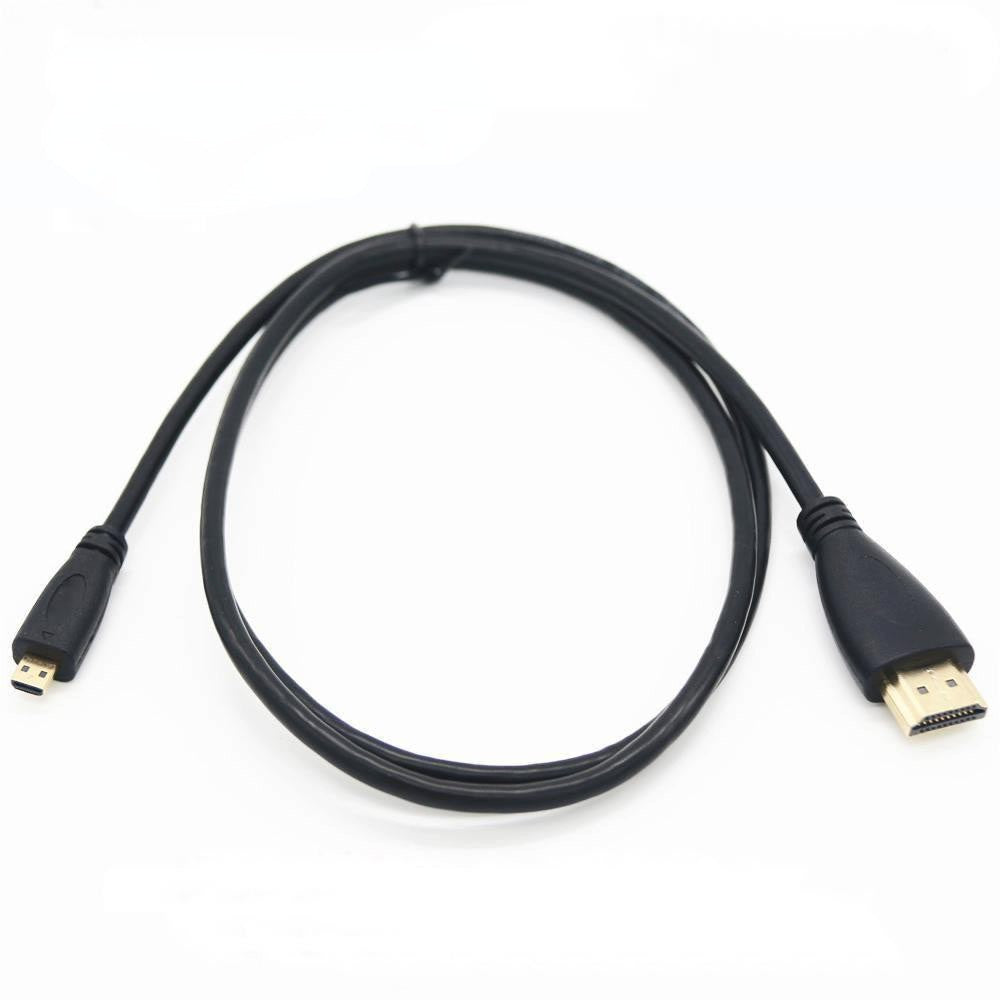 Cable HDMI Compatible con Tipo A a D de 90 Grados, Micro HD a HD, Ángulo Izquierdo/Derecho para Cámara Digital Sony A6400 GH4, Tablet, 30cm/150cm