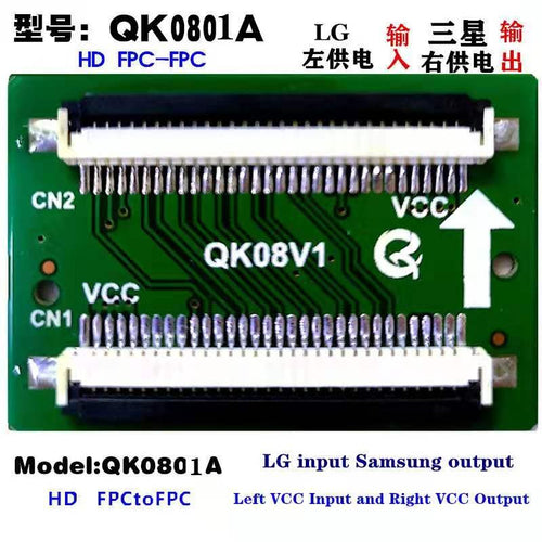 10 Uds HD 30pin a 30Pin FPC a LVDS LVDS a FPC cable conector Cable adaptador placa de señal QK0801A/B QK0802A/B