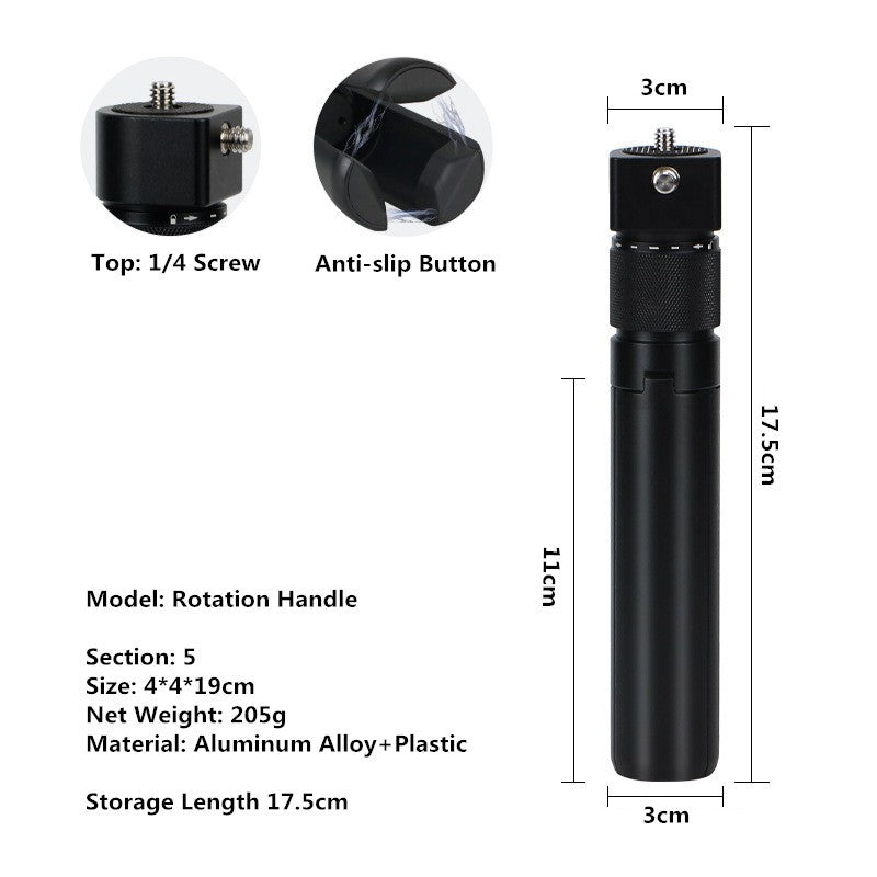 Palo de Selfie Invisible para GoPro 13, 12, 11, 10, 9, 8, Insta360 X5, X4, X3, X2, monopié extendido de 1/4 ", accesorios para cámaras deportivas