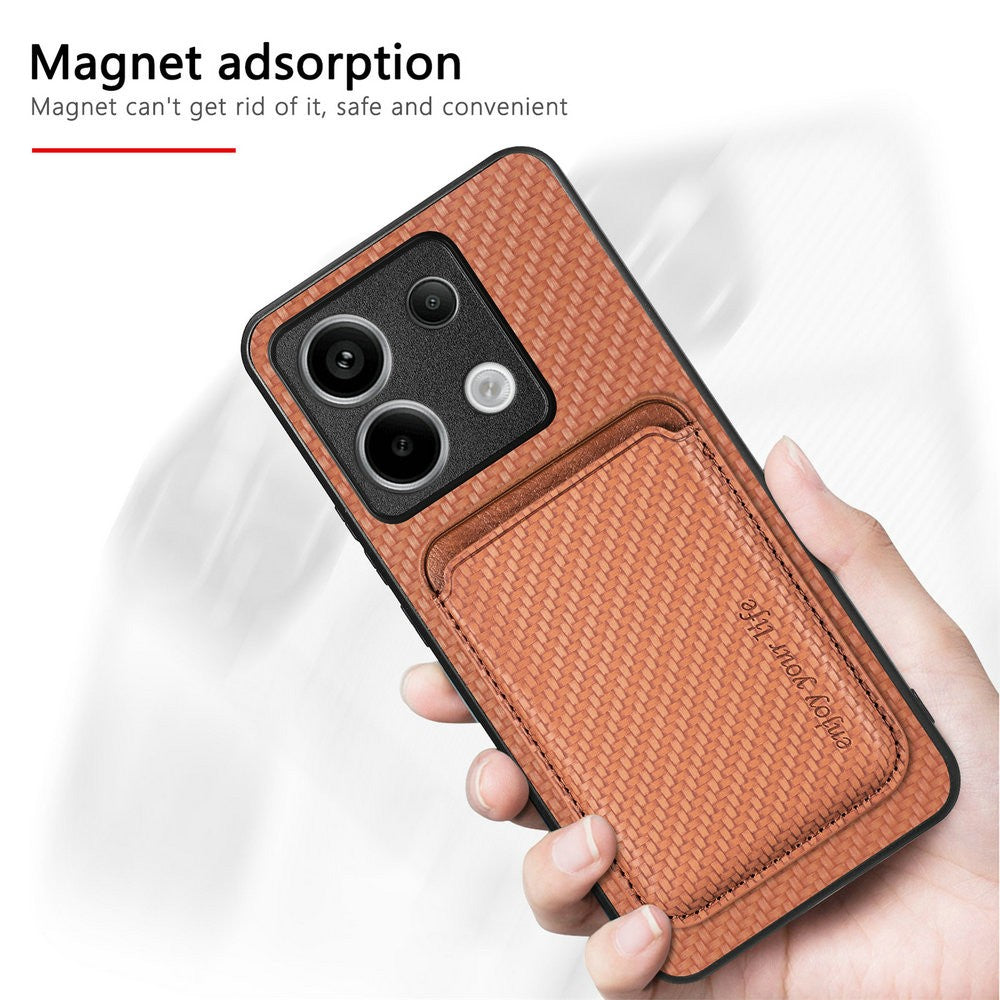 Funda de Cuero Desmontable 2 en 1 con Imán para Xiaomi Redmi Note 15 5G 4G, Funda con Ranuras para Tarjetas, Carcasa Trasera para Redmi Note 14 Pro Plus 13 14C