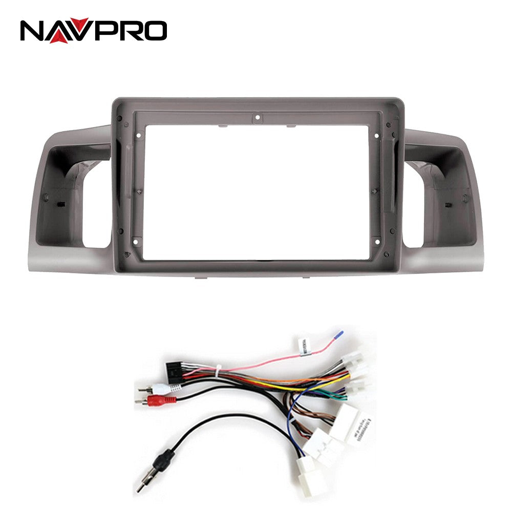 Marco y Cables de conexión para TOYOTA HILUX COROLLA ETIOS SW4 RAV4 YARIS, instalación de Centro Multimedia, 7 ", NAVPRO CASKA