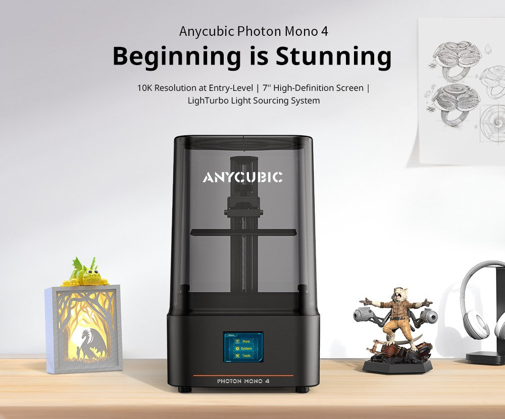 ANYCUBIC DLP SLA Impresora 3D de resina LCD Photon Mono M7, M5s Pro, M7 Pro, Photon P1, Mono 4, Wash and Cure 3, 3 Plus, Max