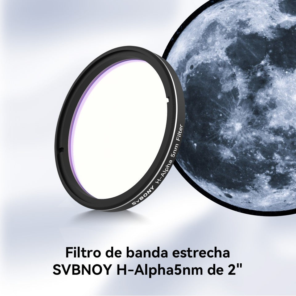 Svbony SV227 filtro de 2/1,25 pulgadas 5nmH-Alpha SII-CCD OIII-CCD banda estrecha para telescopio astronómico fotografía planetaria de espacio profundo