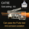 Conector xintylink rj45 cat6 50U/6U cable ethernet enchufe rg45 cat5e utp 8P8C rj 45 cat 6 red lan modulable jack cat5 keystone