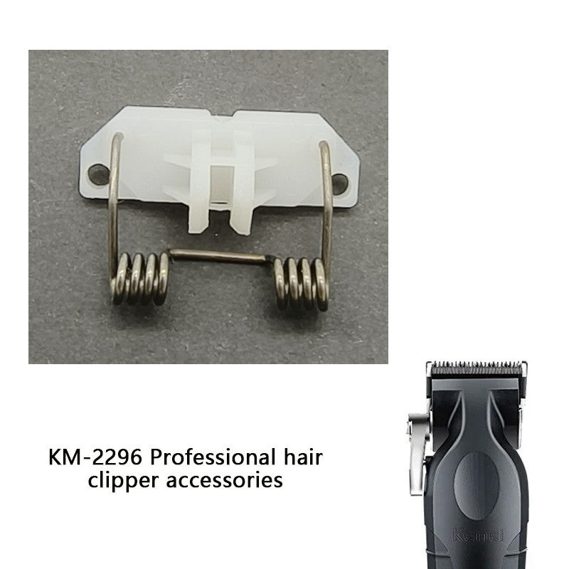 Piezas de repuesto para cortadora de cabello profesional Kemei KM-2296, componentes de plástico de resorte genuinos