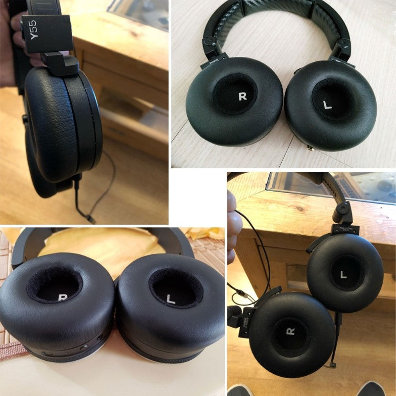 Almohadillas de espuma para los oídos, 1 par de fundas de cojín para AKG Y50 Y55 Y50BT, almohadillas para auriculares