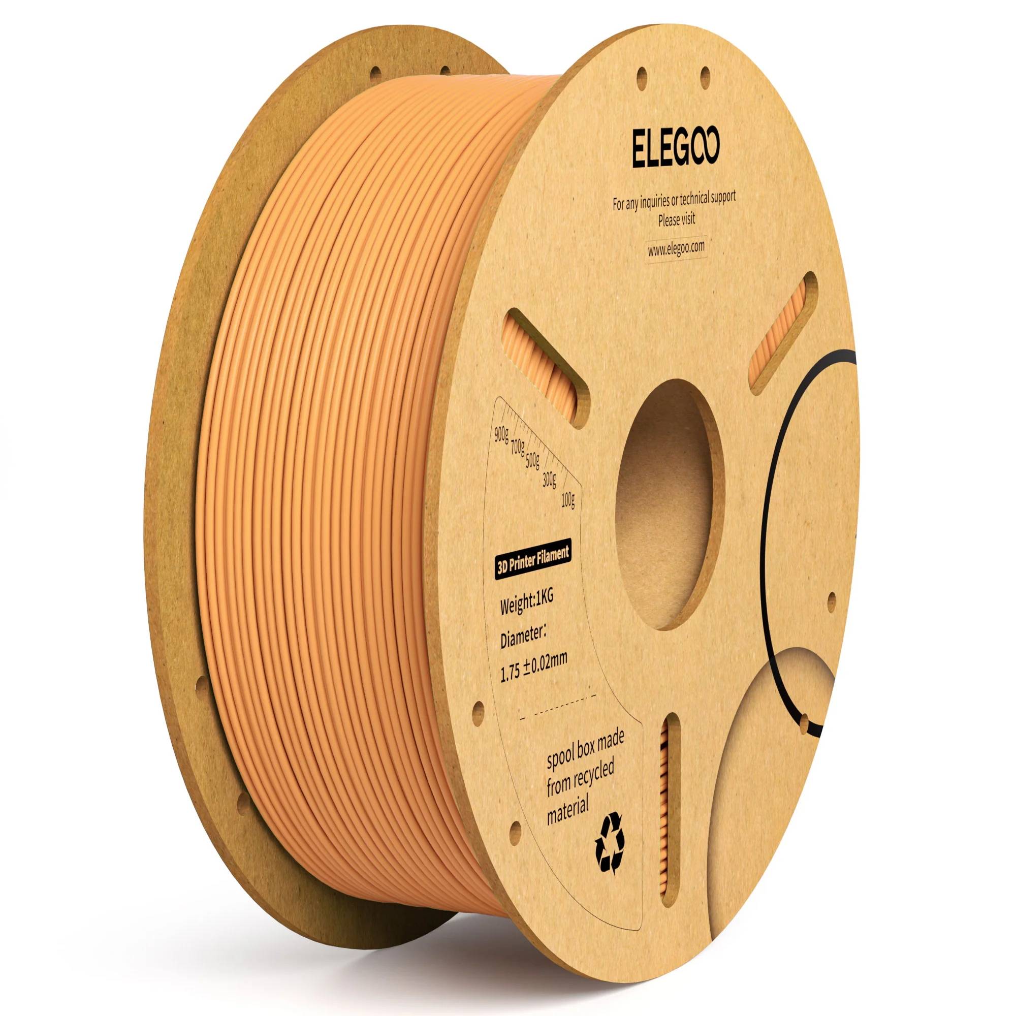 Filamento ELEGOO PLA+ de 1.75mm, PLA 3D para Impresoras 3D, Material Compatible con la Mayoría de las Impresoras FDM (1KG/Carrete, 2.2 lbs)