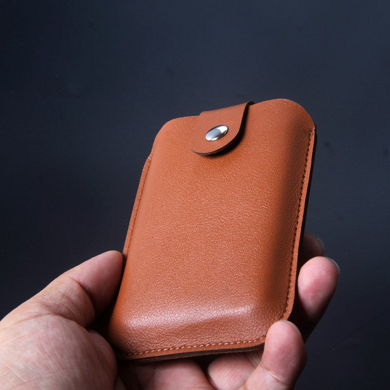 Funda de cuero con funda para banco de energía para iPhone 13, funda para batería externa Magsafe