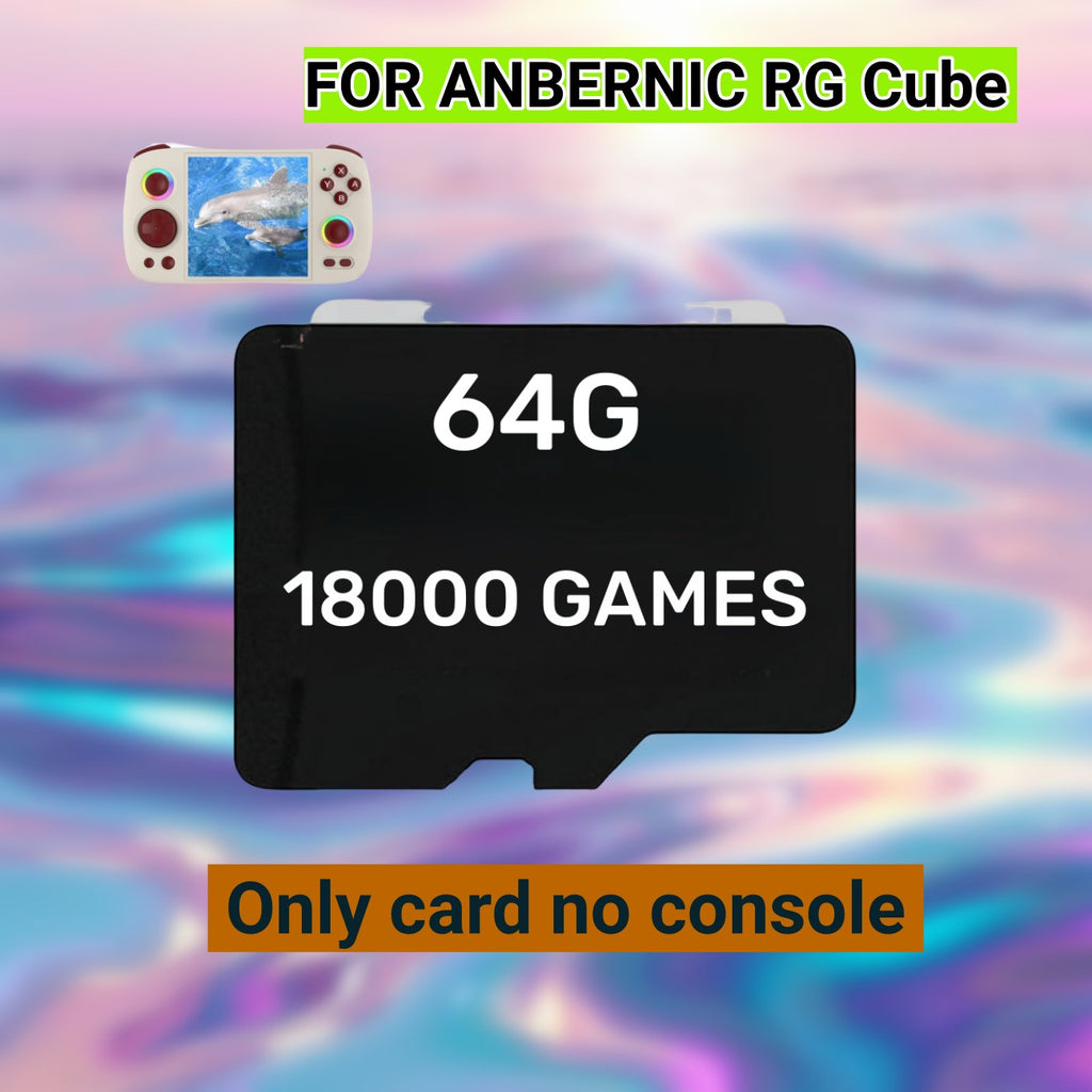 Para ANBERNIC RG Cube consola de juegos Retro portátil tarjeta TF tarjeta de memoria tarjeta SD 480 juegos PS2 512G 60000 juegos Micro Sd PSP juegos