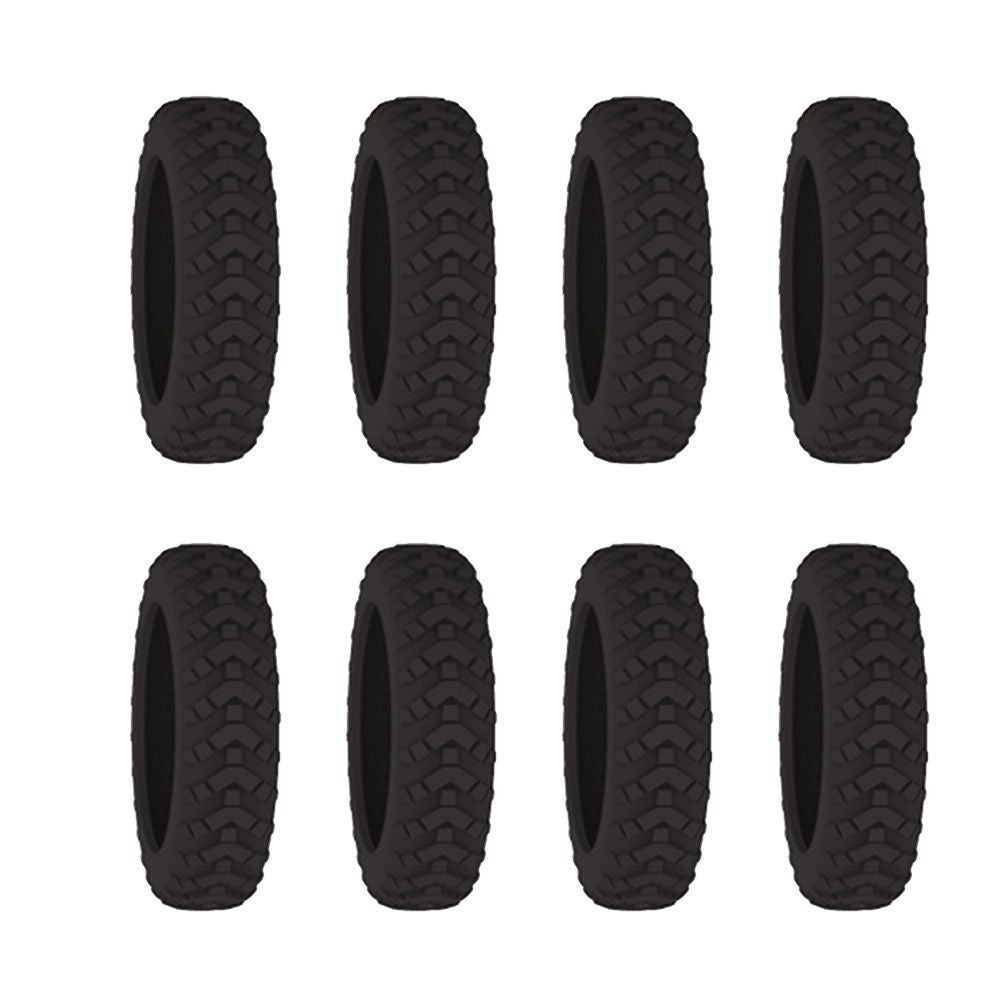 8 unids/set cubierta de protección de ruedas de maleta con sonido silencioso caja de carrito de silicona cubierta de ruedas equipaje de viaje zapatos con ruedas
