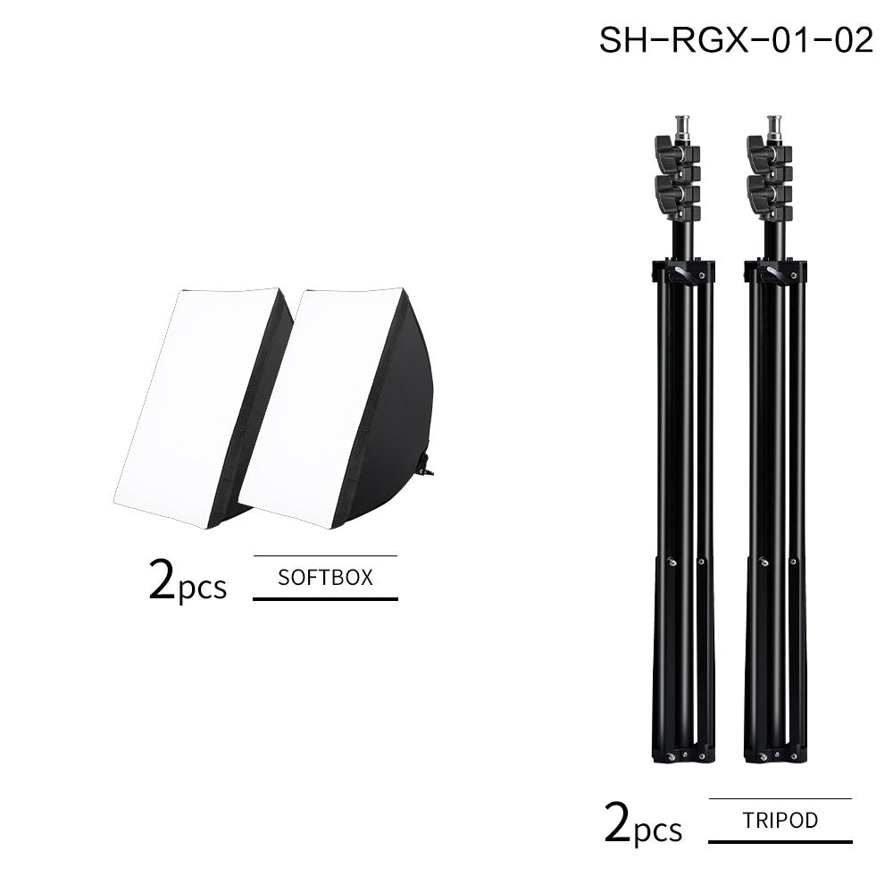 SH Softbox de fotografía profesional con enchufe E27, Kit de iluminación de caja suave para retratos de estudio fotográfico y grabación de vídeo