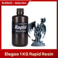 ELEGOO Impresora 3D Resina rápida LCD Resina de curación UV 405nm Resina fotopolímero estándar para impresión LCD 3D 1000g Gris