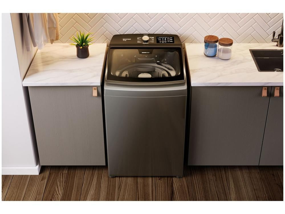 Brastemp-lavadora de titanio, 16kg, 12 programas, BWD16 - 110V