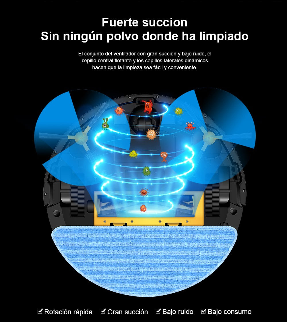 (Código Promocional:AETH15) Aspiradora Robot LIECTROUX C30B,Navegación de mapas,Partición Inteligente,con Memoria,WiFi,Succión 6KPa,Trapeador Mojado Inteligente,Desinfección,Funciona con Alexa y Asistente de Google