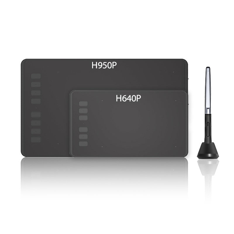 HUION-Tabletas gráficas ultraligeras H640P H950P, Tablet Digital con bolígrafo de dibujo, Stylus sin batería, para PC, teléfono Android mesa digitalizadora huion