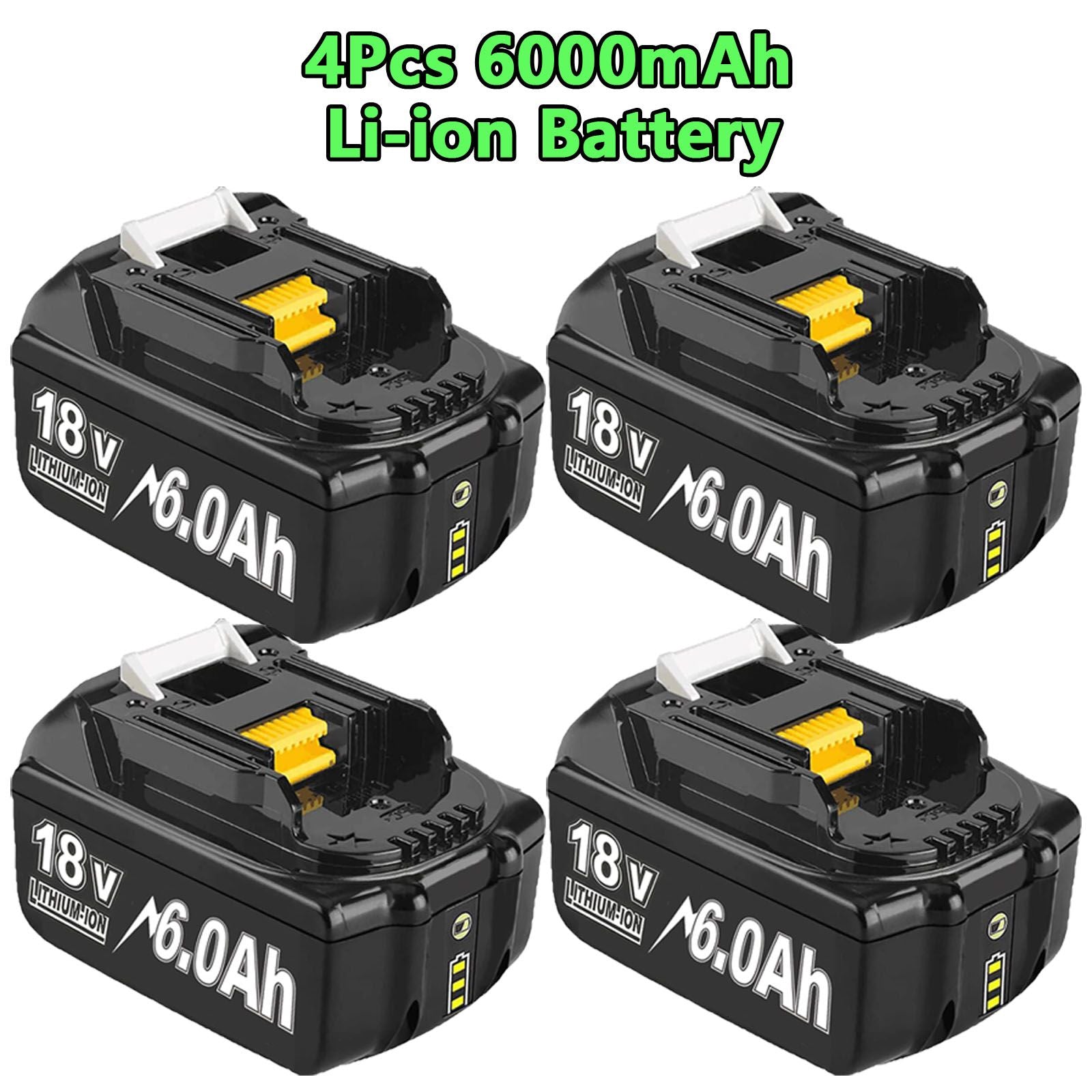 Para Makita BL1830 18V batería 6000mAh batería recargable 18V BL1830 BL1815 BL1860 BL1840 batería de herramienta eléctrica de repuesto