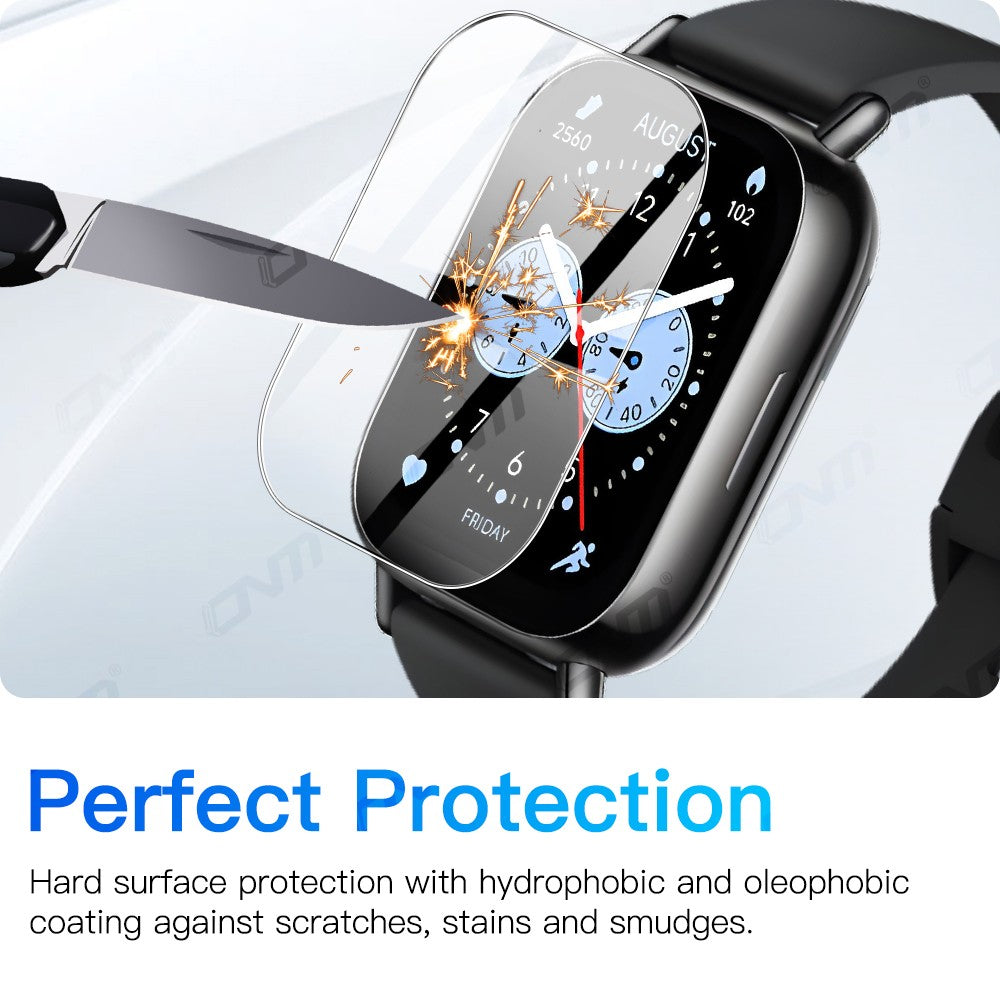Protector de Pantalla de Vidrio Templado 9H Premium para Xiaomi Redmi Watch 5 4 Lite / Active Smart Watch, Película Protectora de Pantalla Transparente HD, Accesorios