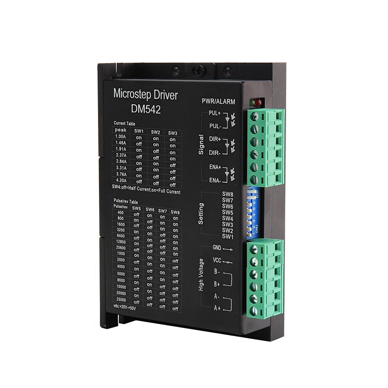 1 Uds DM542 controlador de accionamiento Leadshine controlador de Motor paso a paso Digital bifásico 20-50 VDC máx. 4.2A para motor serie 57