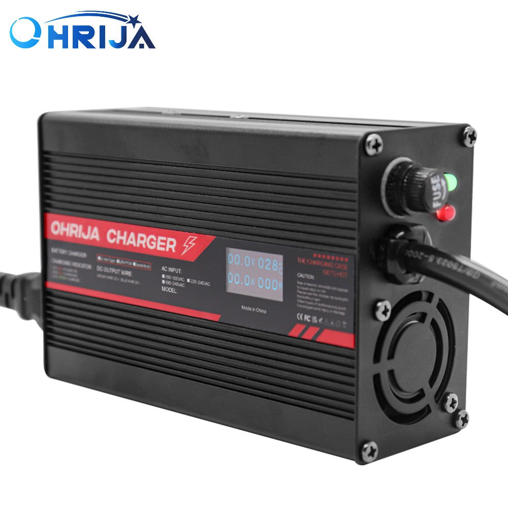 Cargador inteligente de 54,6 V y 5A, carcasa de aluminio adecuada para batería L