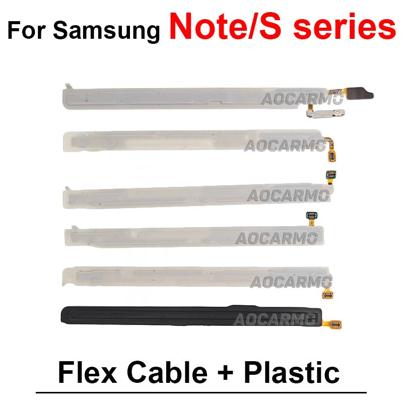 Para Samsung Galaxy Note 9 10 10+ Plus Note20 20Ultra S Touch Pen Flex Cable Sensor de bobina de inducción inalámbrico con hoja de plástico