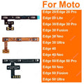 Cable flexible de botones de encendido/apagado y volumen para Motorola MOTO Edge 20 30 X30 40 50 S Pro Lite Fusion Neo Ultra, reparación de encendido y volumen