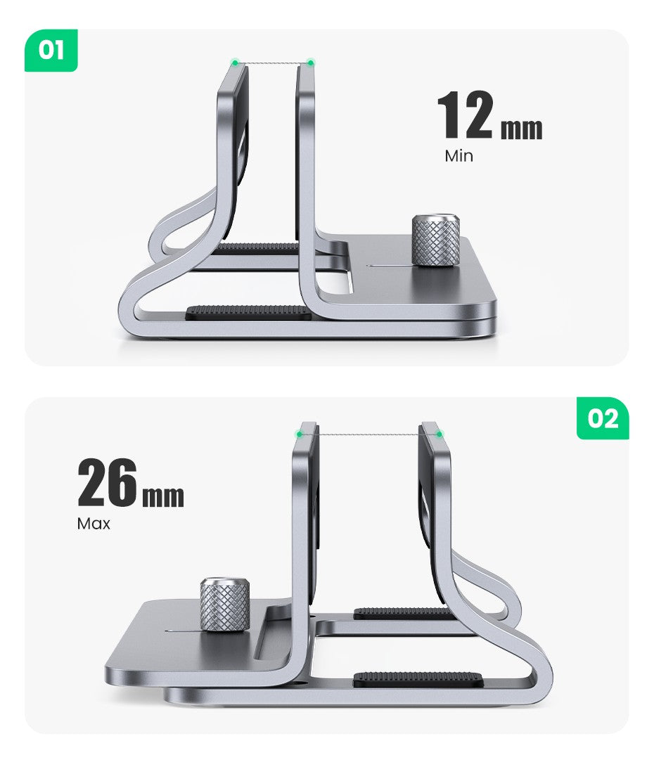 Soporte Vertical para ordenador portátil UGREEN para MacBook Air Pro, soporte plegable de aluminio para portátil, soporte para tableta MacBook Pro