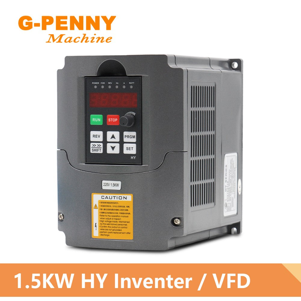 1.5KW HUANYANG 110V/ 220v /380v inversor CNC motor de husillo control de velocidad unidad de frecuencia Variable 0-400Hz salida 3P